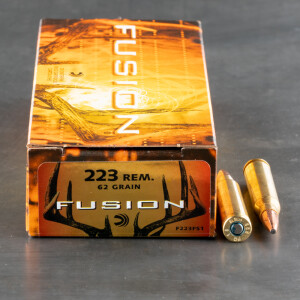 200rds – 223 Rem Federal Fusion 62gr. SP Ammo