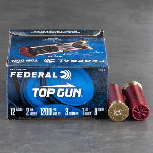 250rds - 12 Gauge Federal Target Load 2 3/4" 3 Dram 1 1/8oz. #8 Shot Ammo