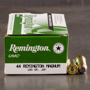 50rds – 44 Mag Remington UMC 180gr. JSP Ammo