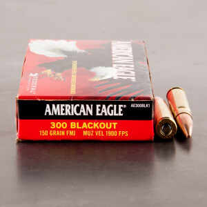 20rds - 300 AAC Blackout Federal American Eagle 150 Grain FMJ Ammo