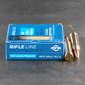 10rds - 338 Lapua Prvi Partizan 250gr. HP BT Ammo