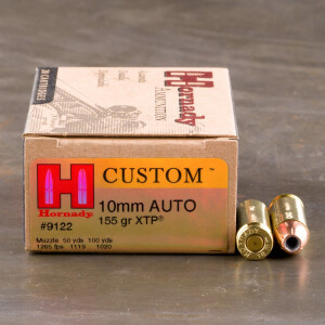 20rds – 10mm Hornady Custom 155gr. XTP Ammo