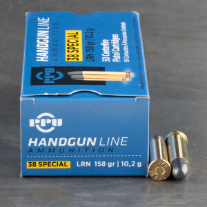 500rds - 38 Special Prvi Partizan 158gr. LRN Ammo