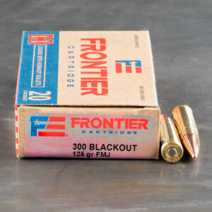 20rds – 300 AAC Blackout Hornady Frontier 125gr. FMJ Ammo