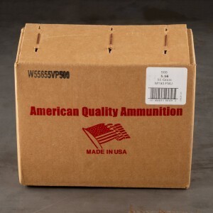 500rds – 5.56x45 American Quality Ammunition 55gr. FMJ M193 Ammo