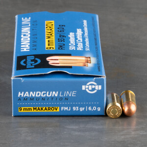 1000rds – 9x18 Makarov Prvi Partizan 93gr. FMJ Ammo
