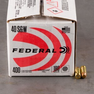 400rds – 40 S&W Federal Champion 180gr. FMJ Ammo