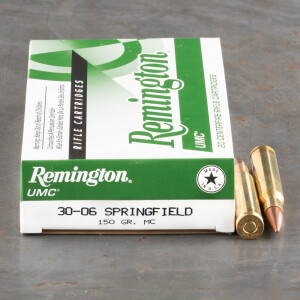 20rds – 30-06 Remington UMC 150gr. MC FMJ Ammo