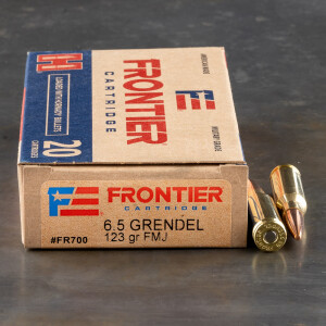 20rds – 6.5 Grendel Hornady Frontier 123gr. FMJ Ammo