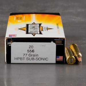 20rds – 5.56x45 Armscor Subsonic 77gr. OTM Ammo
