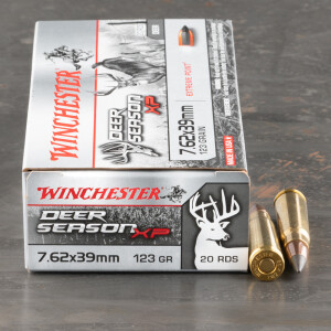 20rds – 7.62x39 Winchester Deer Season XP 123gr. Extreme Point Ammo