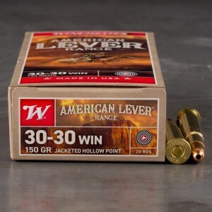 200rds – 30-30 Win Winchester American Lever Range 150gr. JHP Ammo