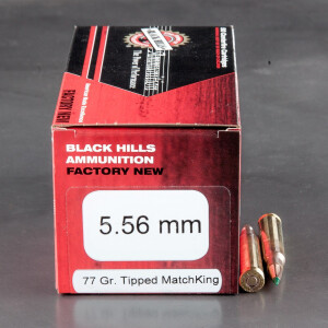 500rds – 5.56x45 Black Hills 77gr. TMK Ammo