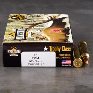 200rds – 7mm Rem Mag Armscor USA Trophy Class 160gr. Bonded SP Ammo