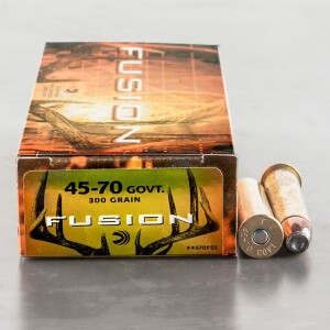 20rds - 45-70 Govt. Federal Fusion 300gr. SP Ammo