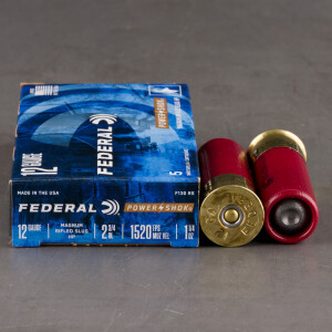 5rds - 12 Gauge Federal Power-Shok 2-3/4" 1-1/4 Ounce HP Rifled Slug Ammo 5rds - 12 Gauge Federal Power-Shok 2-3/4" 1-1/4 Ounce HP Rifled Slug Ammo