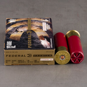 5rds - 12 Ga. Federal Vital-Shok Flite-Control 3" 12 pell. 00 Bucksot Ammo 5rds - 12 Ga. Federal Vital-Shok Flite-Control 3" 12 pell. 00 Bucksot Ammo