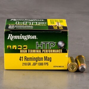 20rds – 41 Remington Mag Remington Core-Lokt 210gr. JHP Ammo