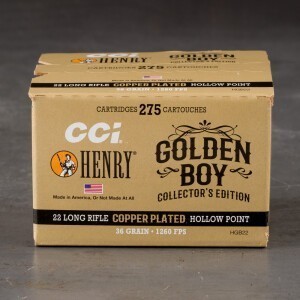 2750rds – 22 LR CCI Henry Golden Boy Edition 36gr. CPHP Ammo