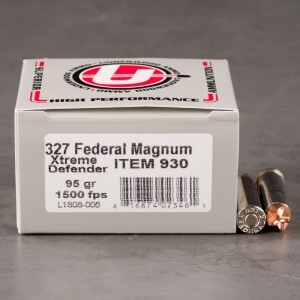 20rds – 327 Federal Magnum Underwood 95gr. Xtreme Defender Ammo