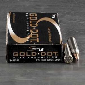 20rds – 223 Rem Speer Gold Dot 62gr. SP Ammo