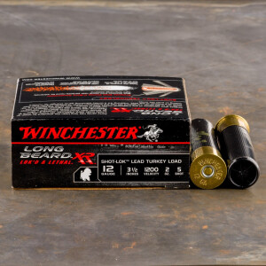 10rds - 12 Gauge Winchester Longbeard XR 3 1/2" 2oz. #5 Shot-Lok Lead Ammo