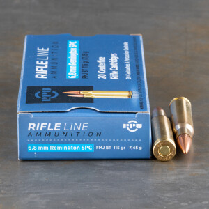 20rds – 6.8 SPC Prvi Partizan 115gr. FMJBT Ammo