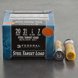25rds - 20 Gauge Federal Top Gun 2-3/4" 7/8 oz. #7 Shot Ammo 25rds - 20 Gauge Federal Top Gun 2-3/4" 7/8 oz. #7 Shot Ammo