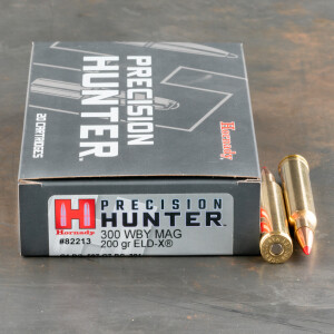 20rds – 300 Weatherby Mag Hornady Precision Hunter 200gr. ELD-X Ammo
