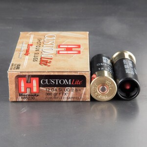 5rds - 12 Gauge Hornady SST 2 3/4" 300gr. FTX Light Slug Ammo (Rifled Barrels Only)