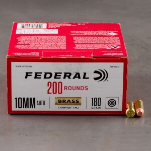 200rds – 10mm Federal Champion 180gr. FMJ Ammo