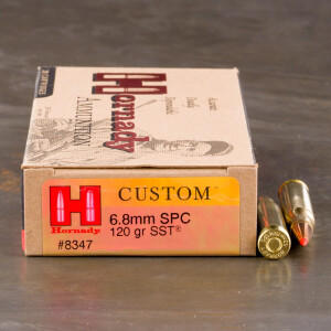 20rds - 6.8 SPC Hornady 120gr. SST Polymer Tip Ammo