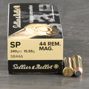 50rds - 44 Mag Sellier & Bellot 240gr. SP Ammo