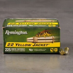 225rds – 22 LR Remington 22 Yellow Jacket 33gr. Plated TCHP Ammo