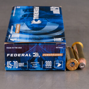 200rds – 45-70 Govt. Federal Power-Shok 300gr. SP Ammo