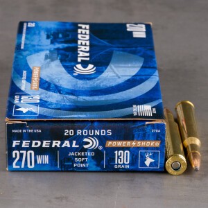 200rds – 270 Win Federal Power-Shok 130gr. SP Ammo