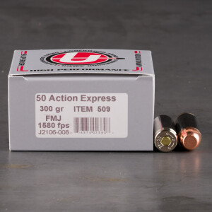 20rds – 50 AE Underwood 300gr. FMJ Ammo