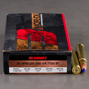20rds – 35 Whelen Barnes VOR-TX 200gr. TTSX BT Ammo