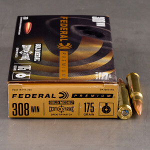 200rds – 308 Win Federal Gold Medal CenterStrike 175gr. OTM Ammo