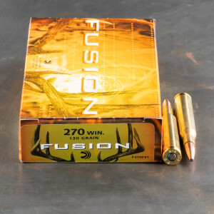 20rds - .270 Federal Fusion 130gr. SP Ammo