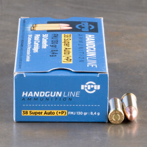 500rds – 38 Super Auto +P Prvi Partizan 130gr. FMJ Ammo