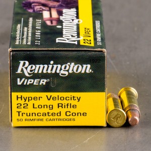 50rds - 22LR Remington Viper HV 36gr. Truncated Cone Ammo