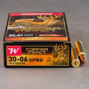 20rds – 30-06 Winchester Copper Impact 150gr. Copper Extreme Point Ammo