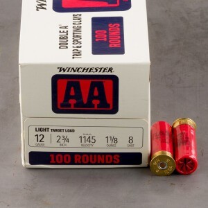 200rds – 12 Gauge Winchester AA 2-3/4" 1-1/8oz. #8 Shot Ammo