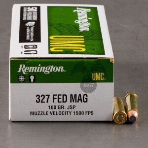 50rds – 327 Federal Magnum Remington UMC 100gr. JSP Ammo
