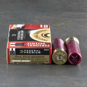 5rds – 12 gauge Federal w/ FliteControl Wad 2-3/4" 00 Buck 9 Pellets Ammo