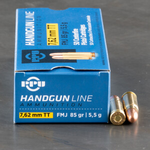 500rds - 7.62x25 Tokarev Prvi Partizan 85gr. FMJ Ammo