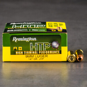 20rds – 9mm Remington HTP 147gr. JHP Ammo