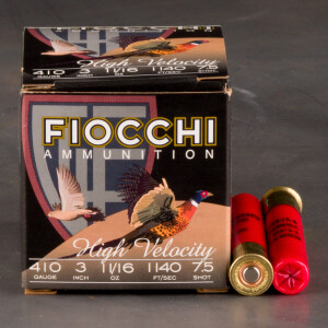 250rds – 410 Bore Fiocchi 3" 11/16oz. #7.5 Shot Ammo