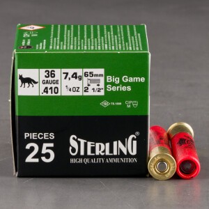 500rds – 410 Bore Sterling 2-1/2" 1/4oz. Rifled Slug Ammo